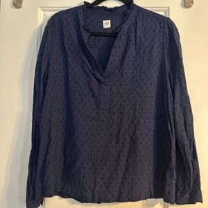 GAP Navy Blue Textured Top - S